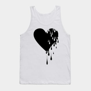 Bleeding Black Heart Tank Top